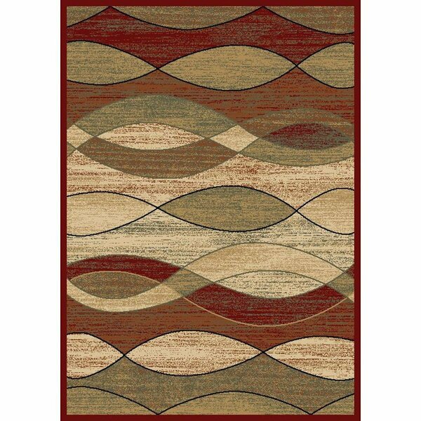 Mayberry Rug 5 ft. 3 in. x 7 ft. 3 in. City Surf Claret Area Rug CT1104 5X8